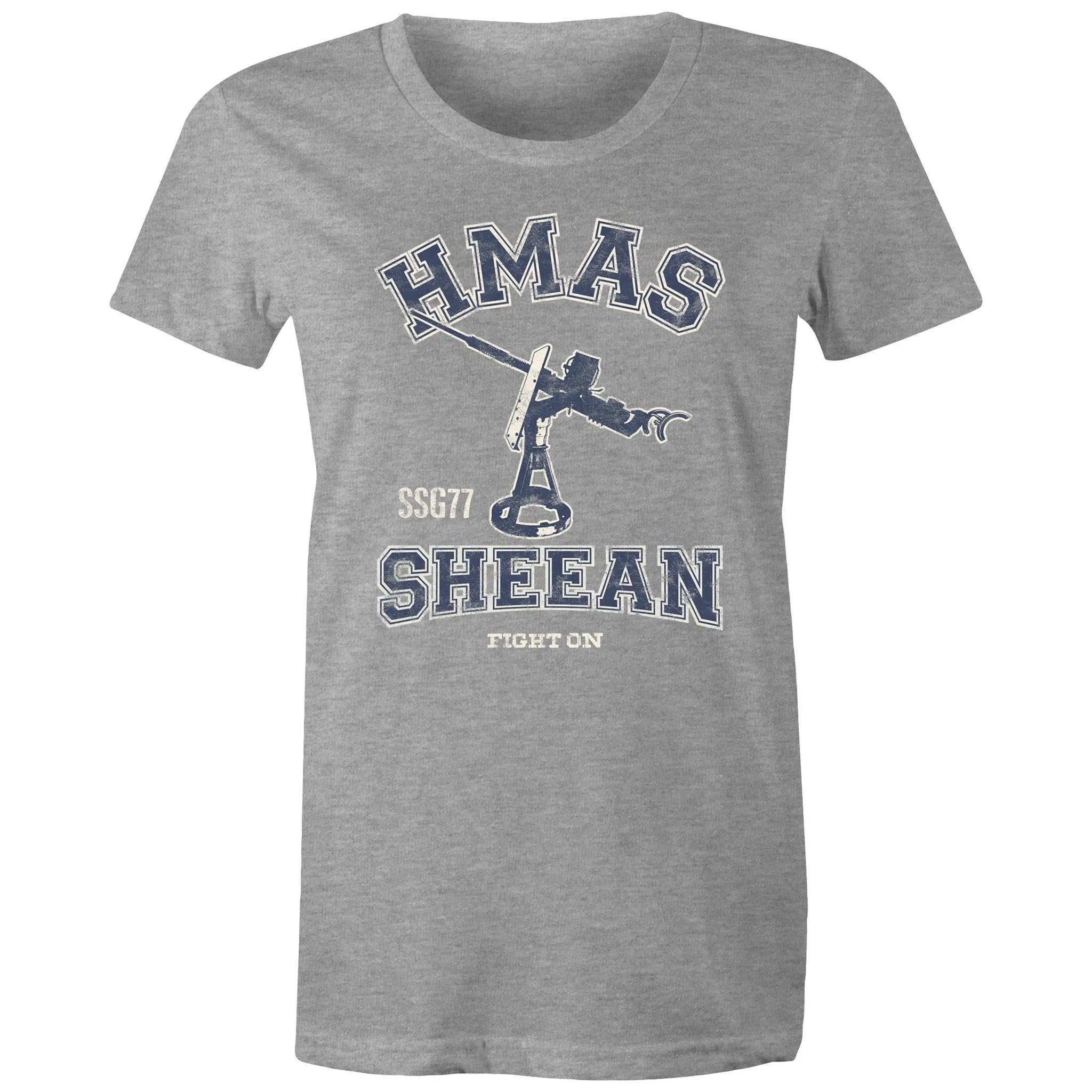 HMAS Sheean SSG77 Women's T-shirt blue (Style Alpha)