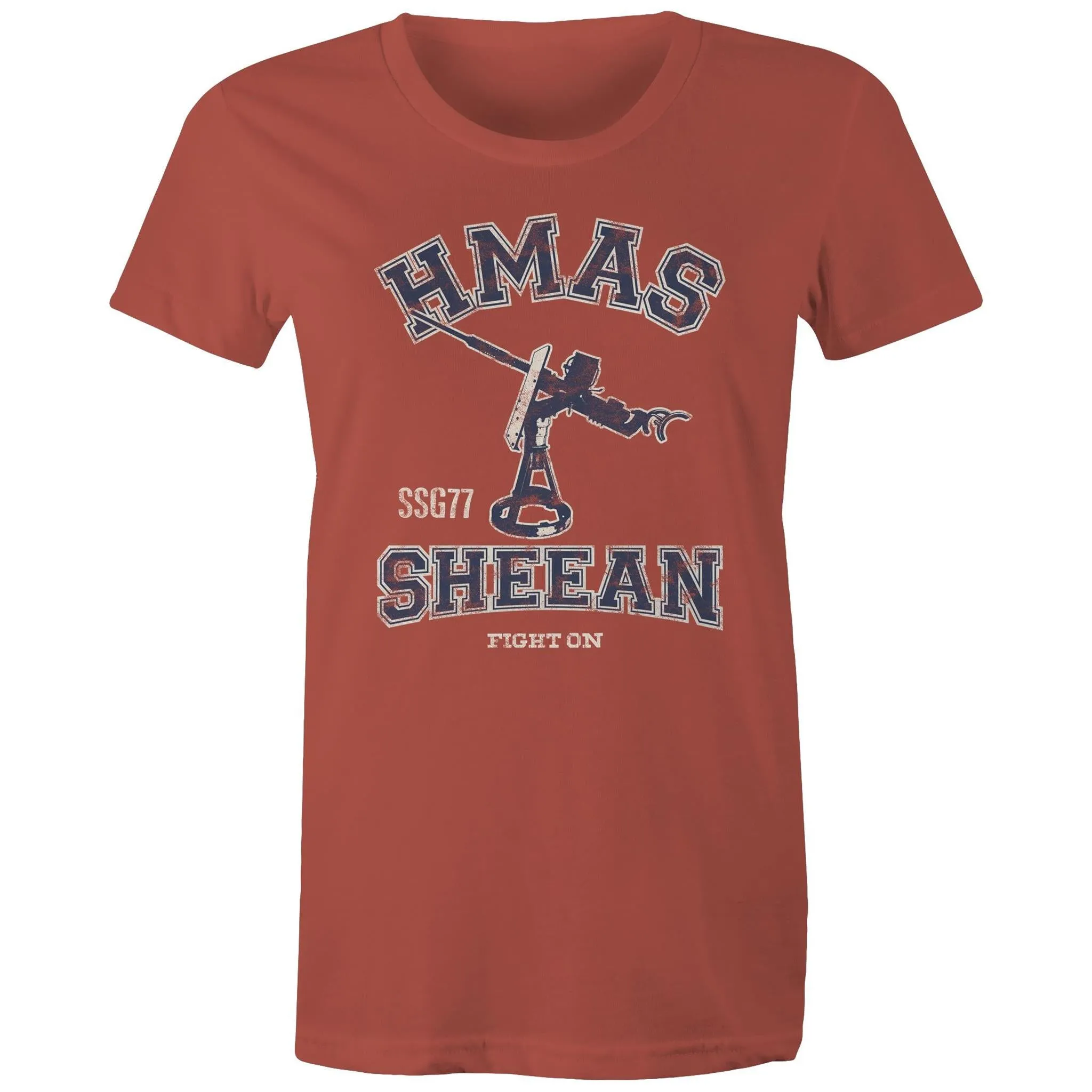 HMAS Sheean SSG77 Women's T-shirt blue (Style Alpha)