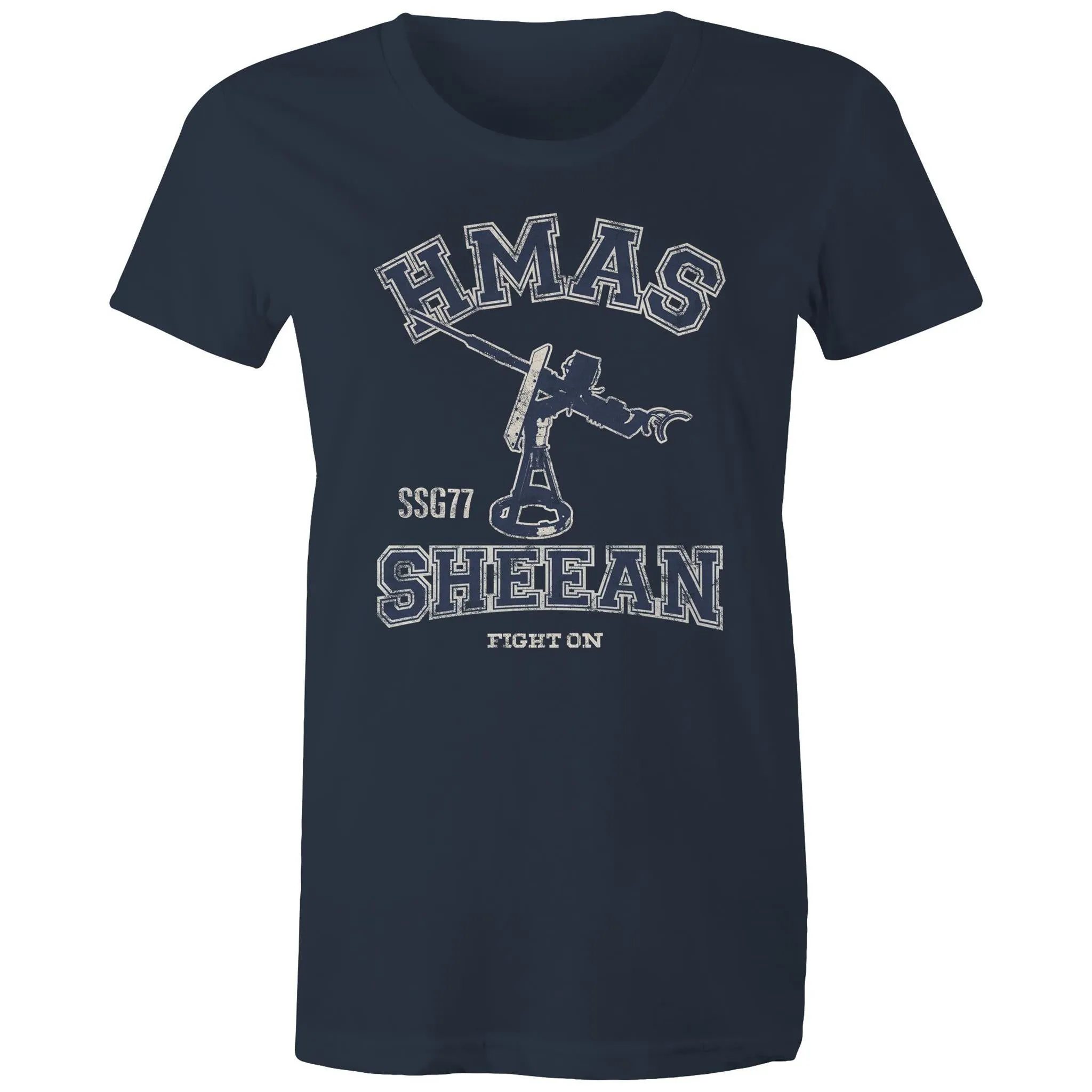 HMAS Sheean SSG77 Women's T-shirt blue (Style Alpha)