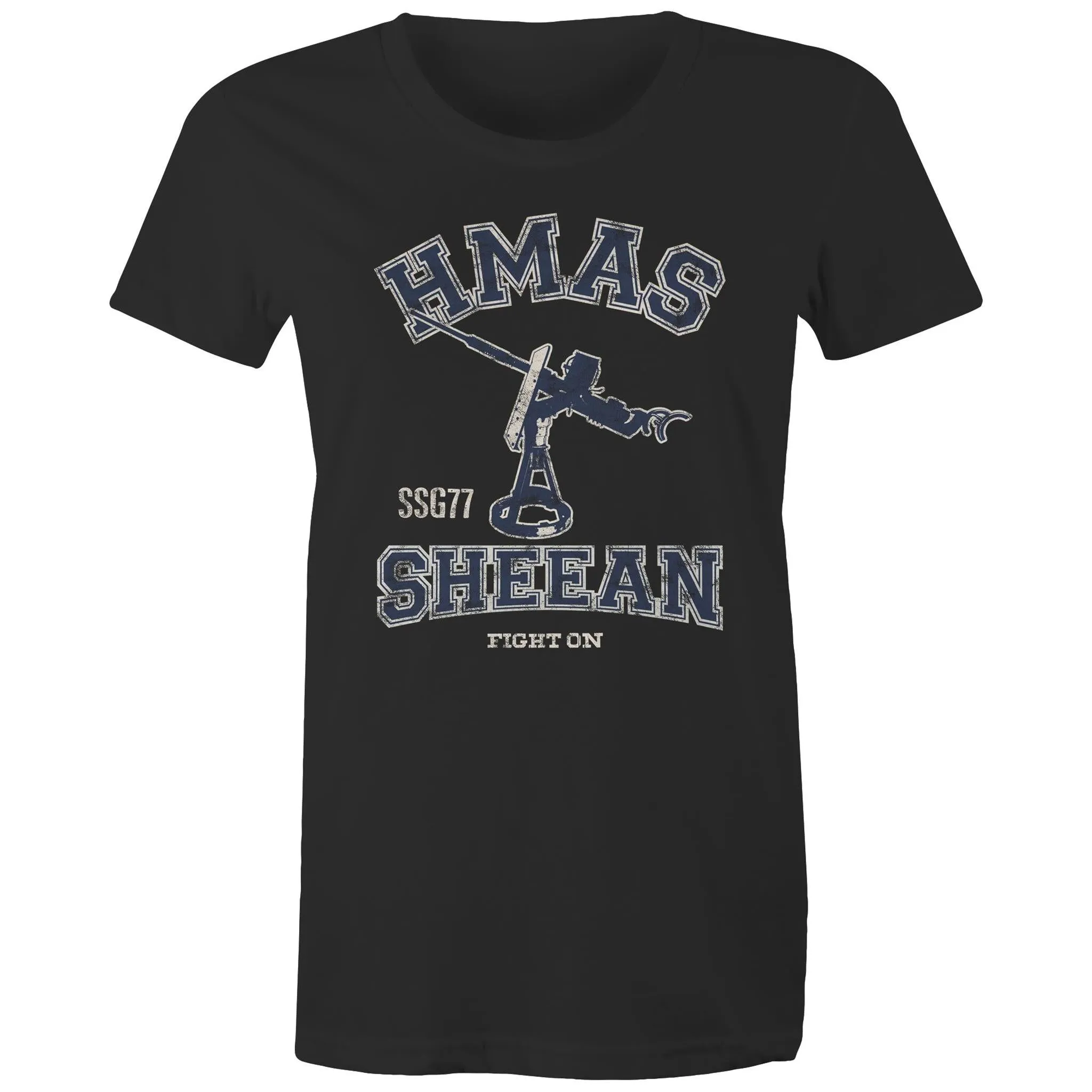 HMAS Sheean SSG77 Women's T-shirt blue (Style Alpha)