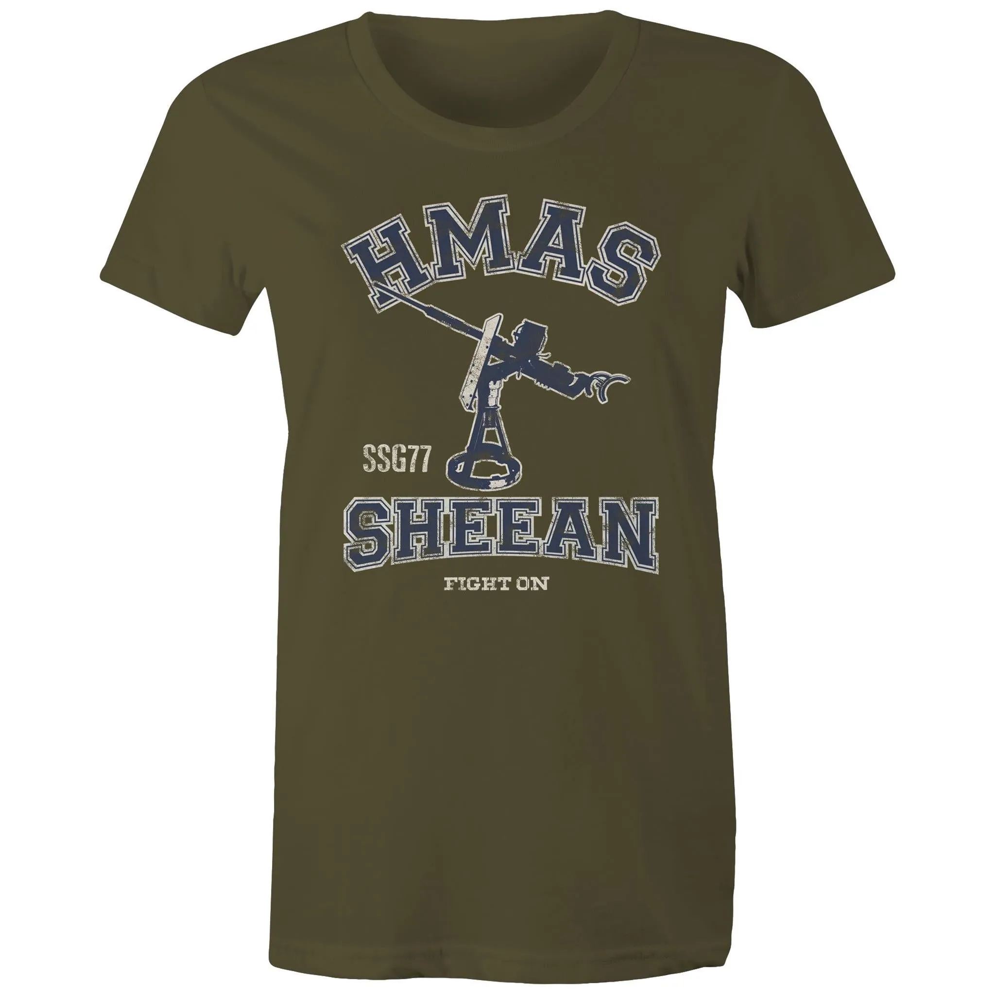 HMAS Sheean SSG77 Women's T-shirt blue (Style Alpha)