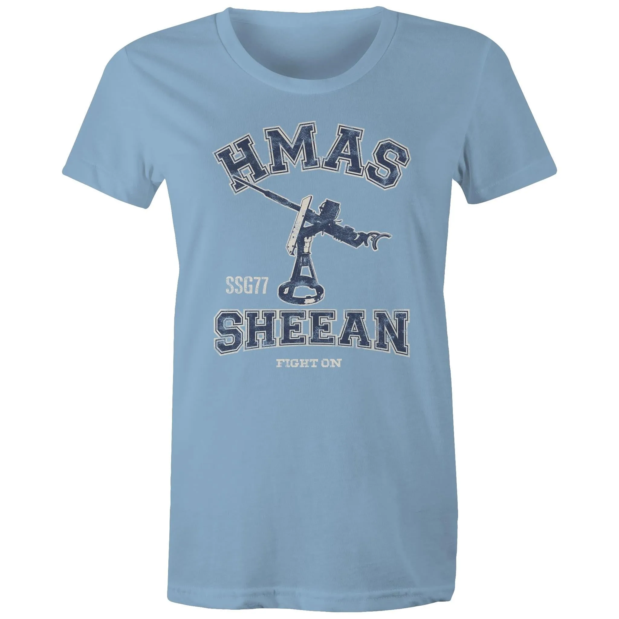 HMAS Sheean SSG77 Women's T-shirt blue (Style Alpha)