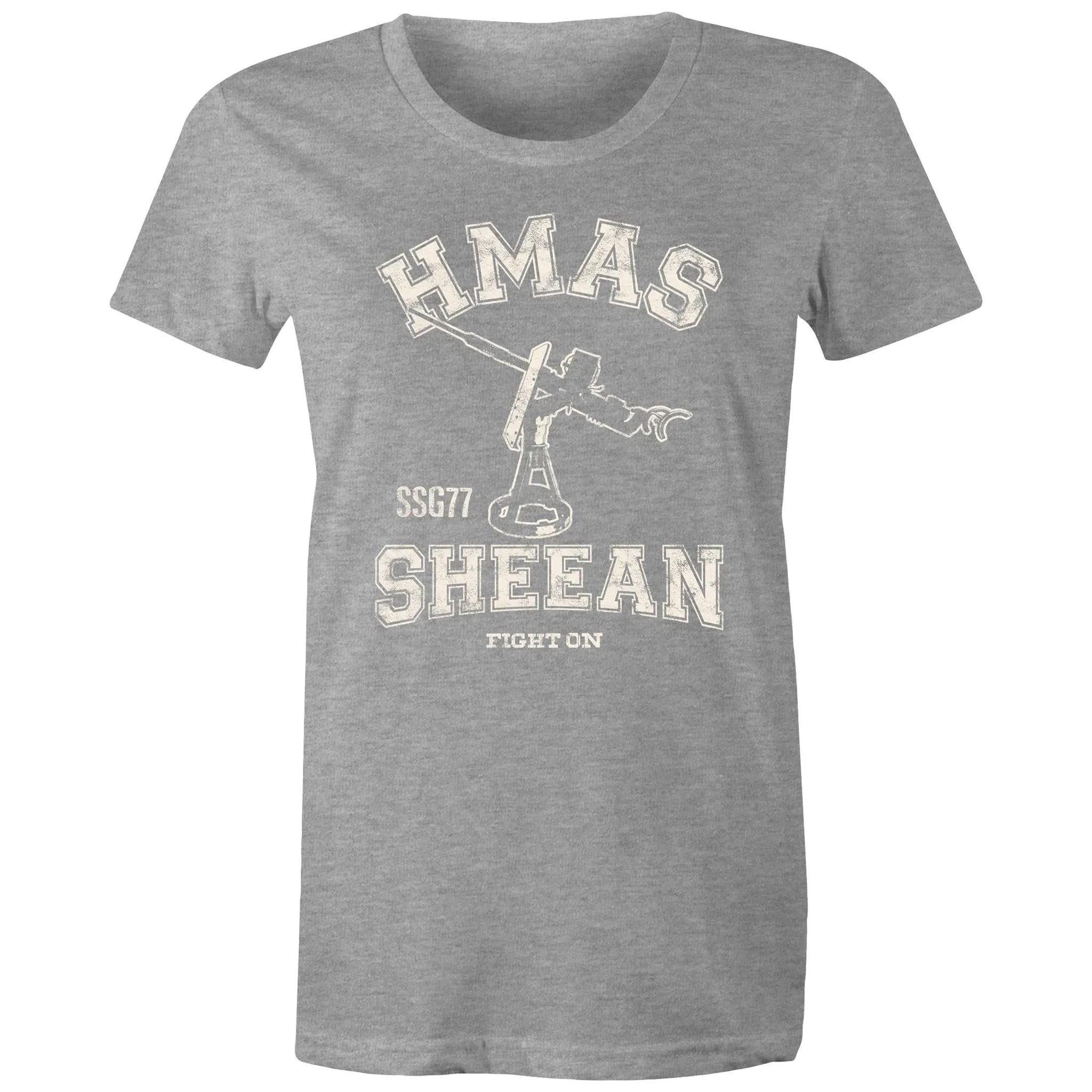 HMAS Sheean SSG77 Women's T-shirt white (Style Alpha)