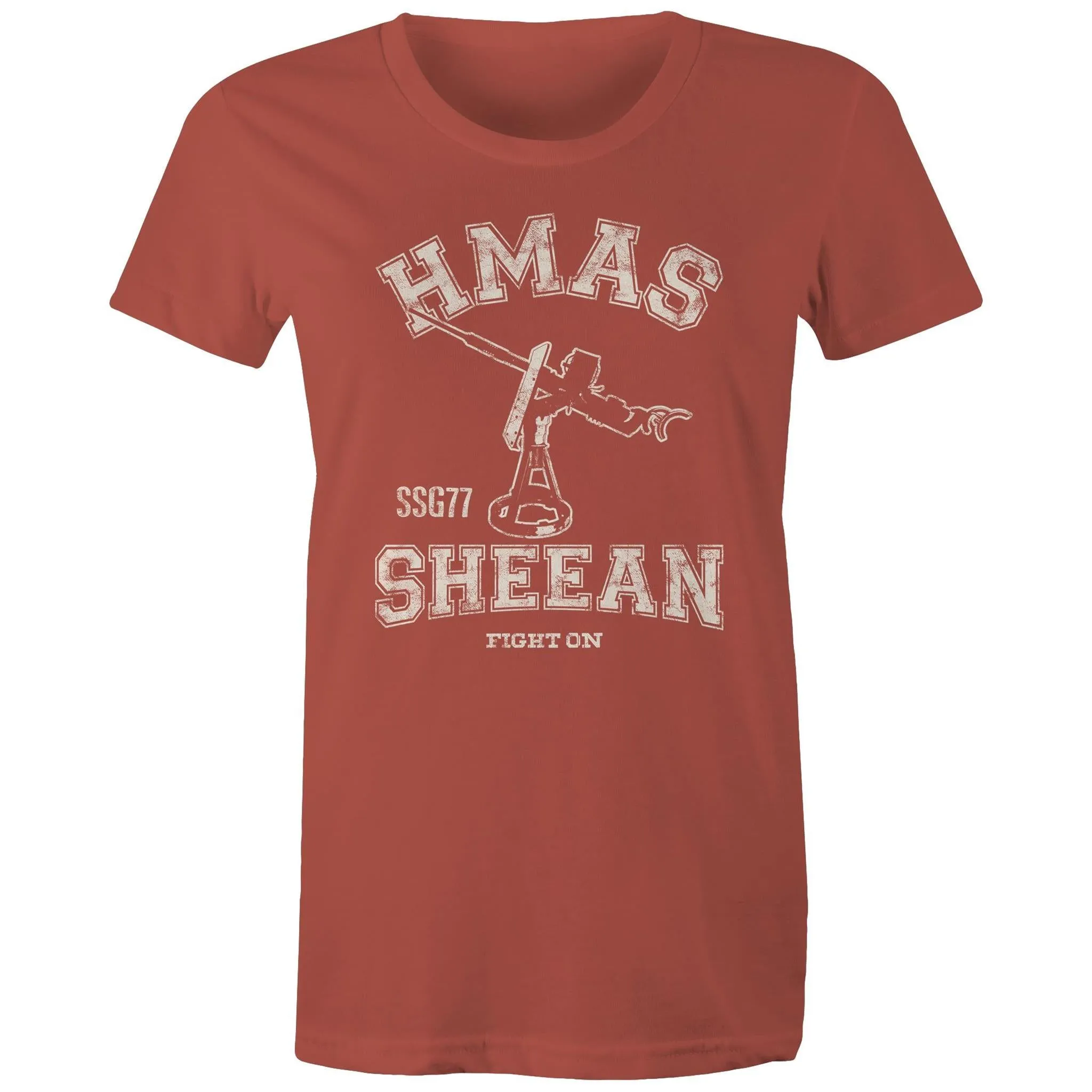 HMAS Sheean SSG77 Women's T-shirt white (Style Alpha)