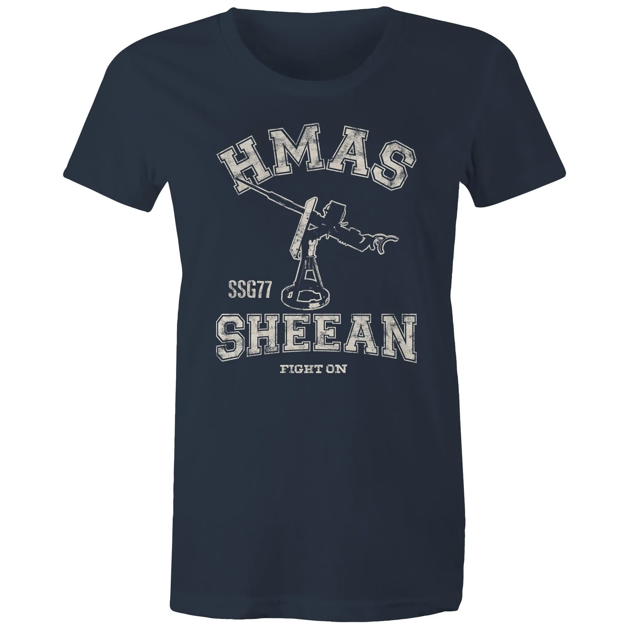 HMAS Sheean SSG77 Women's T-shirt white (Style Alpha)