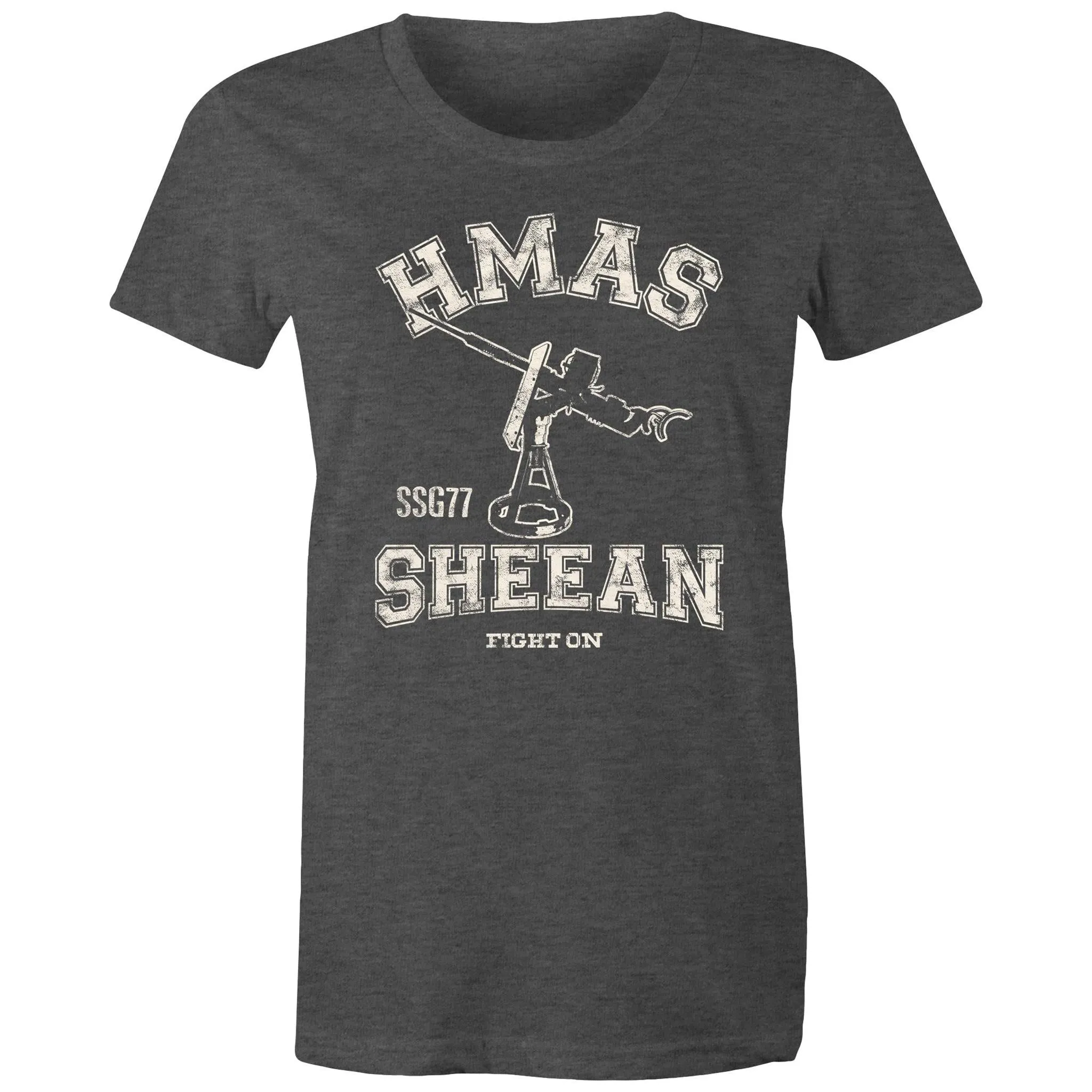 HMAS Sheean SSG77 Women's T-shirt white (Style Alpha)