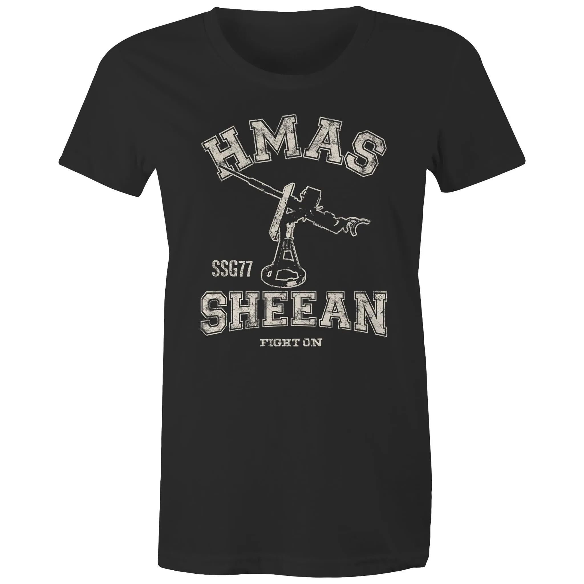HMAS Sheean SSG77 Women's T-shirt white (Style Alpha)