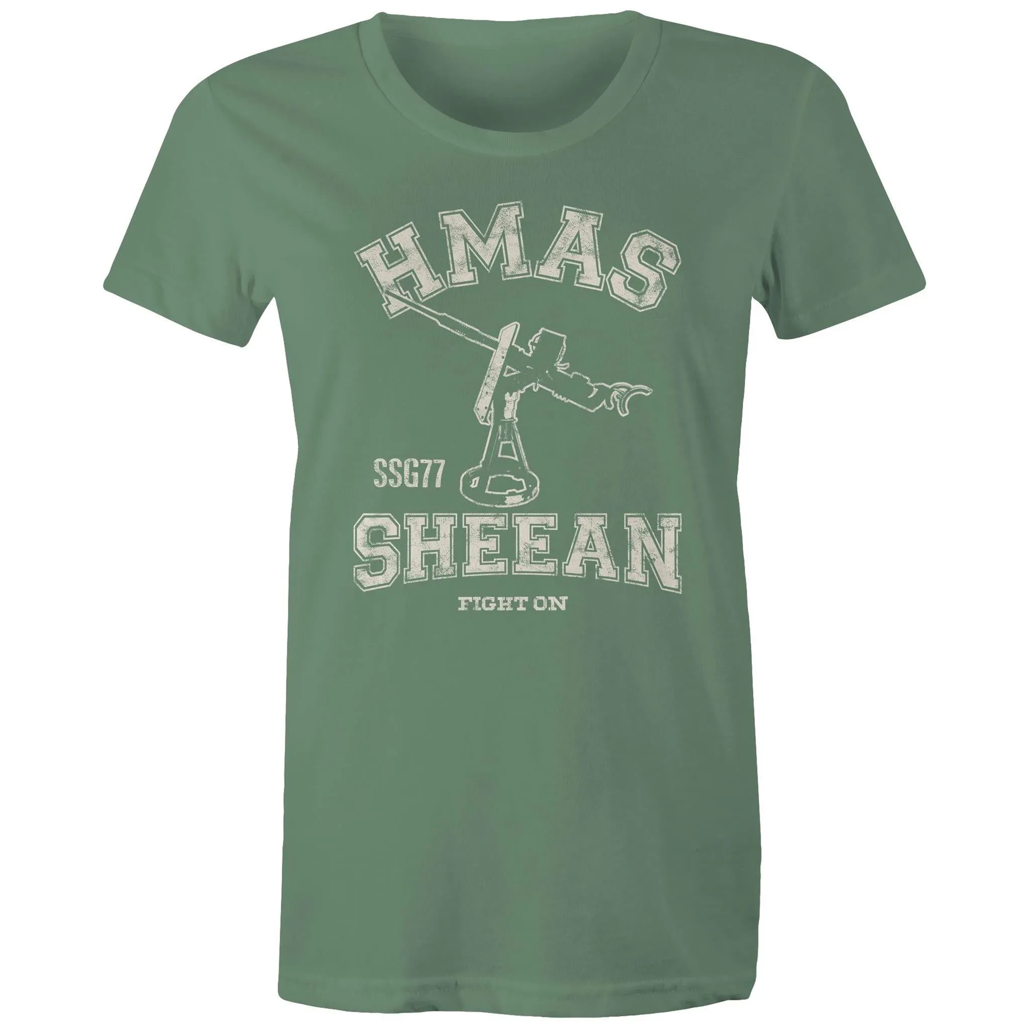 HMAS Sheean SSG77 Women's T-shirt white (Style Alpha)