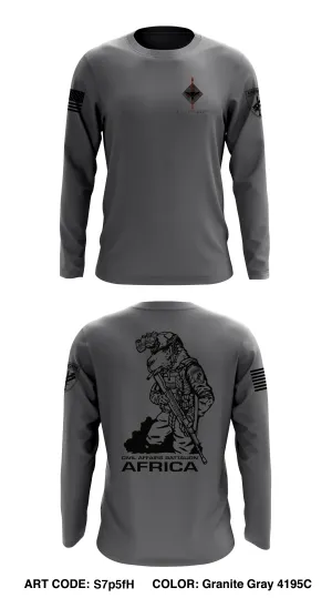 HQ (-) 411th Civil Affairs Battalion Core Men's LS Performance Tee - S7p5fH