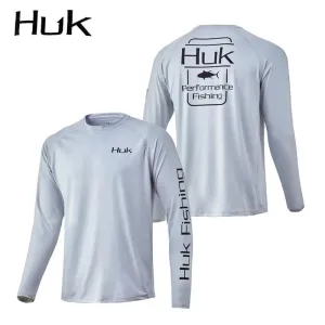 HUK Long Sleeve UV Protection Fishing Technical Shirt: Performance and Breathability for Summer Anglers