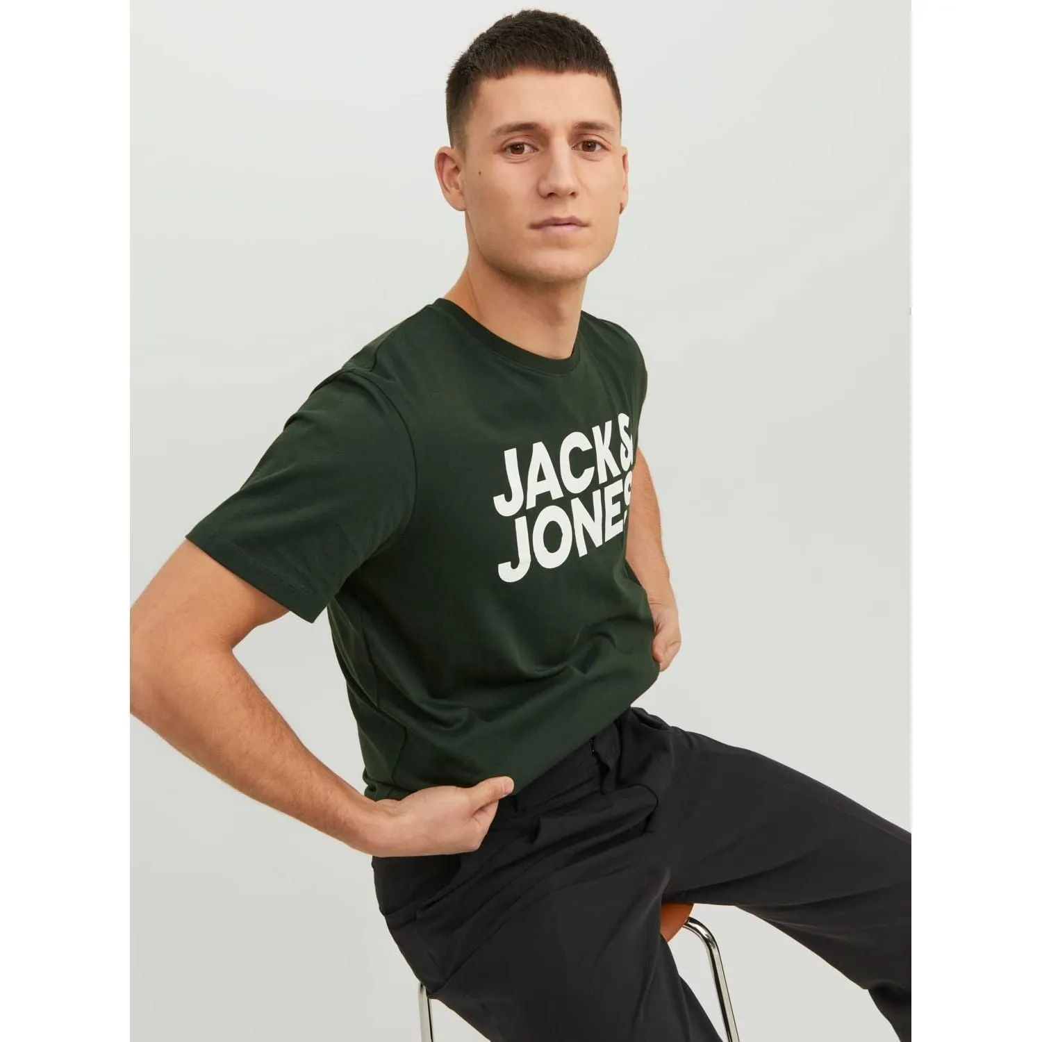 Jack & Jones Men's CORP LOGO TEE O-NECK T-Shirt