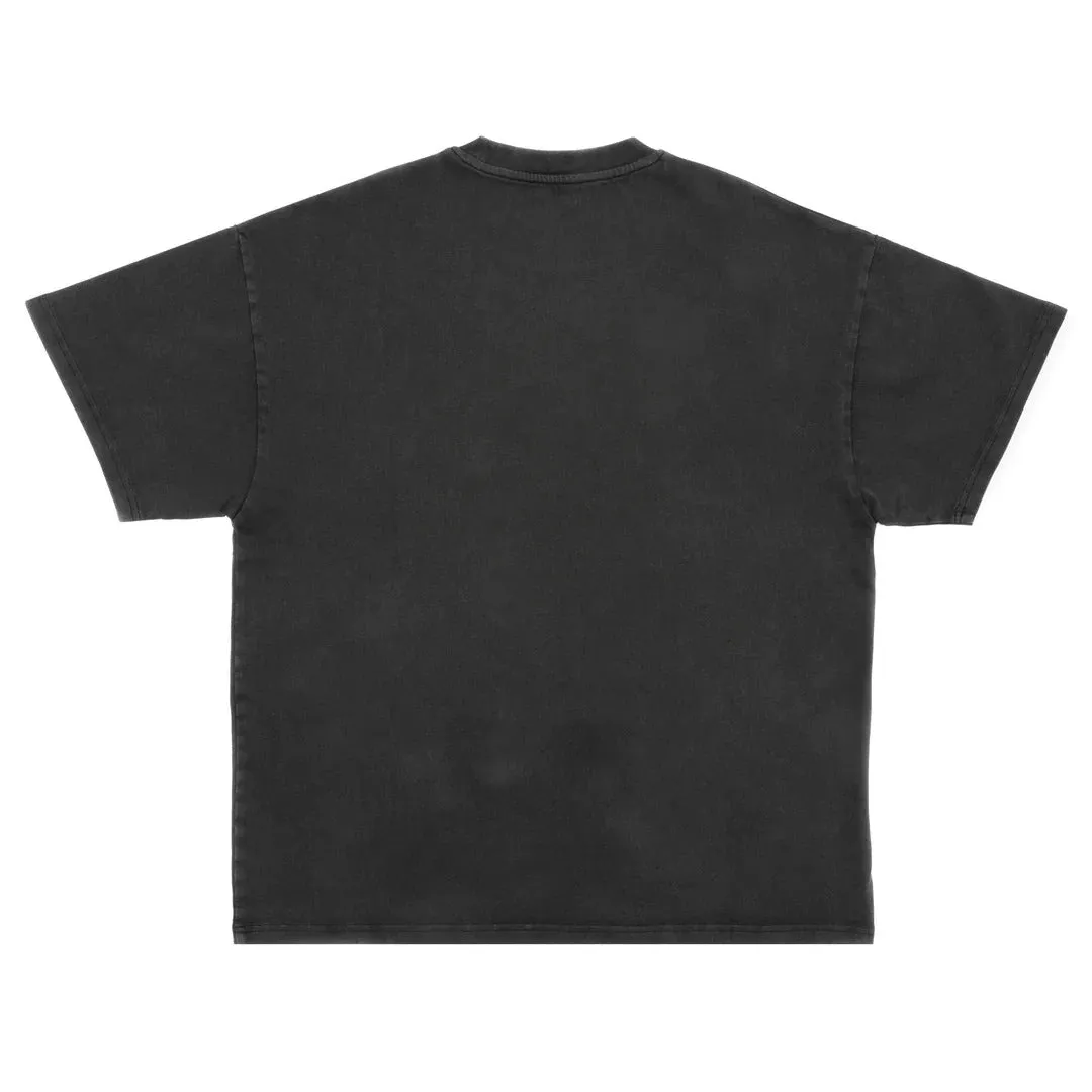 Jamaica-Guyana Love Oversized Varsity Tee - Black