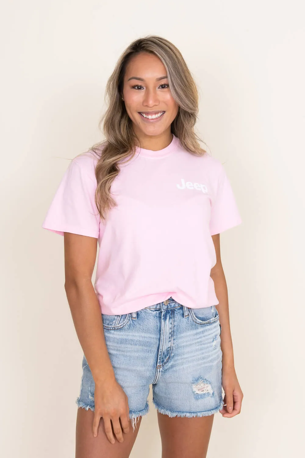 Jeep Thing T-Shirt in Pink | 3086-BLOSSOM