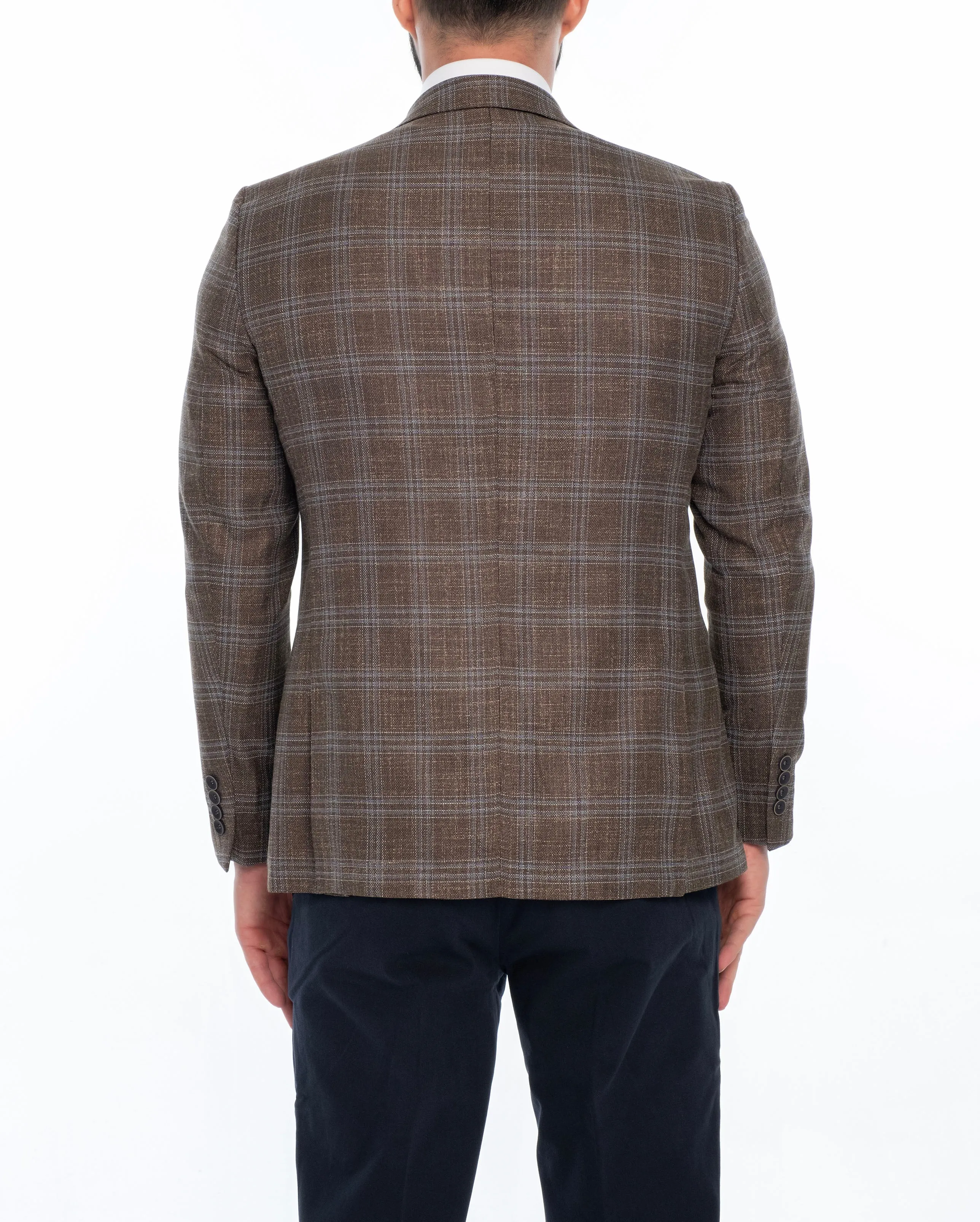 JERSEY REGULAR FIT PLAID SPORT COAT