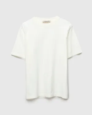 Jersey Regular T-Shirt in Off White