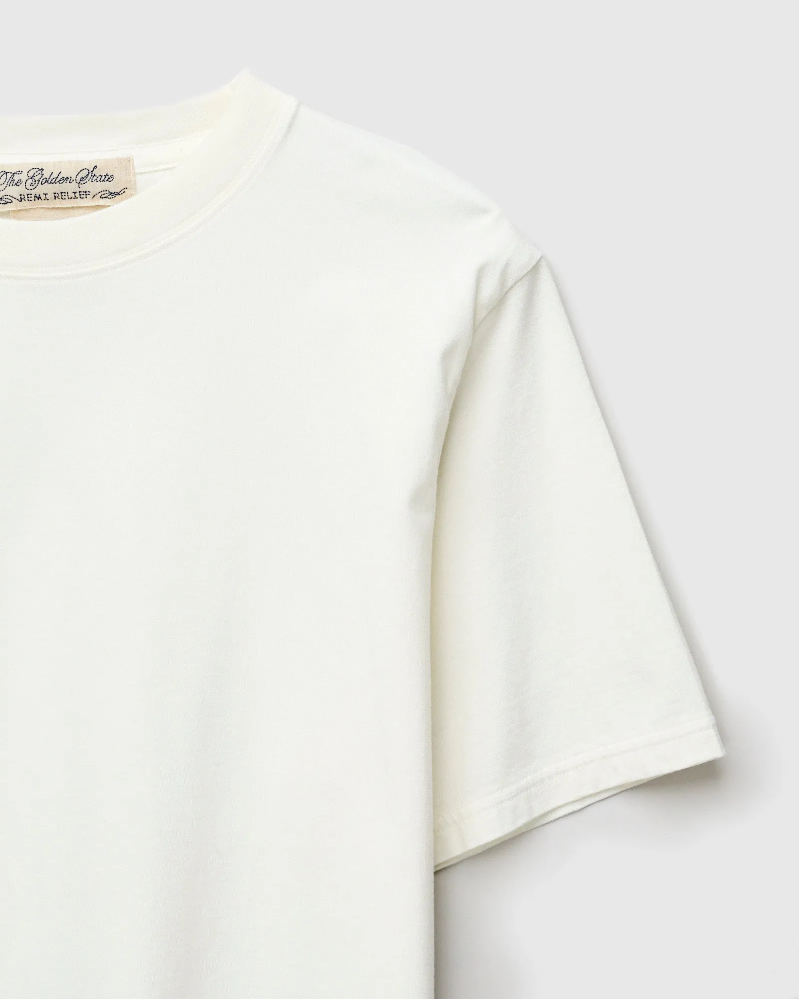 Jersey Regular T-Shirt in Off White