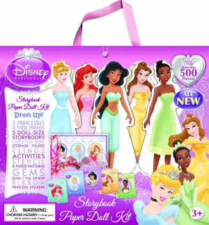 Jumbo Disney Princess Paper Doll Kit, Paperback, Retails $45 