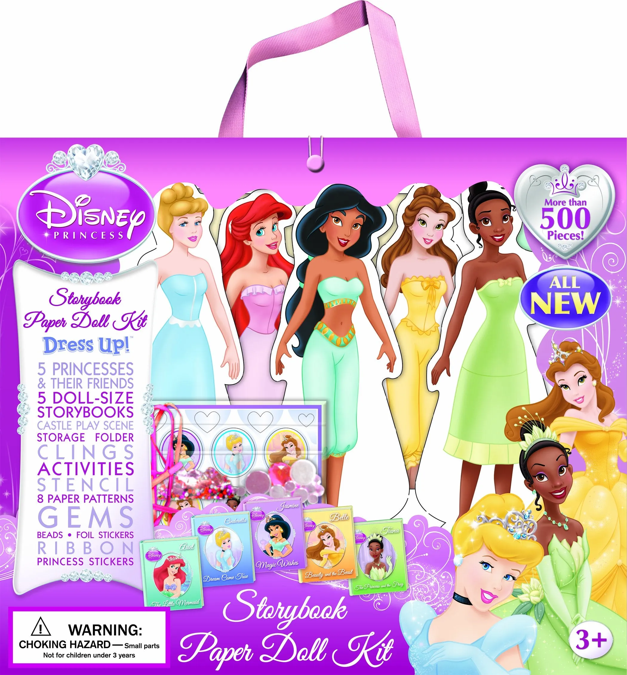 Jumbo Disney Princess Paper Doll Kit, Paperback, Retails $45 