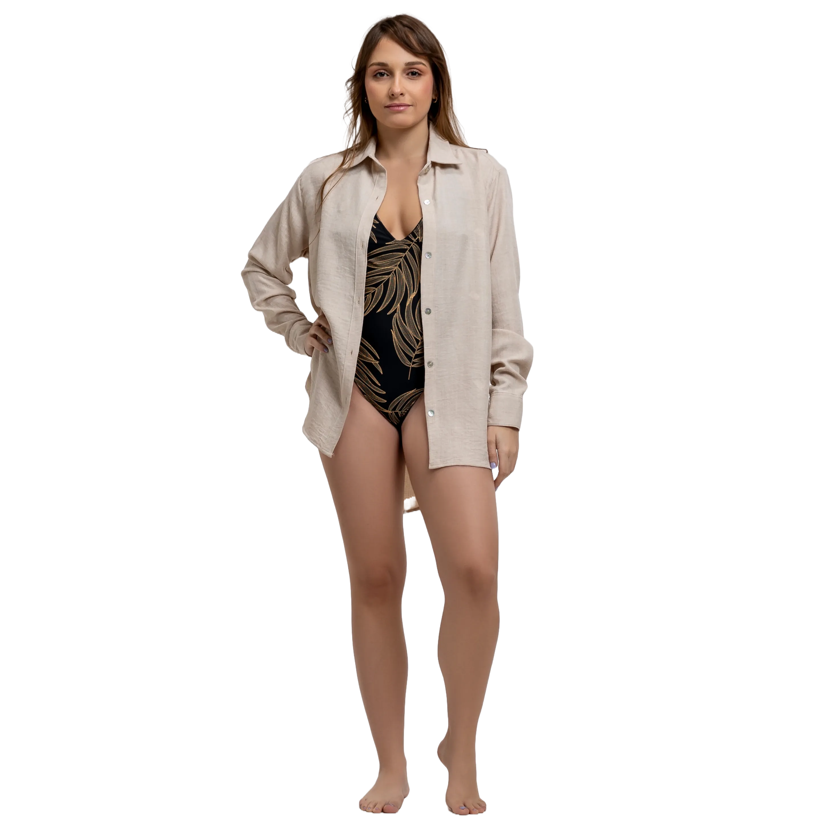 Kali Linen Shirt - Beige