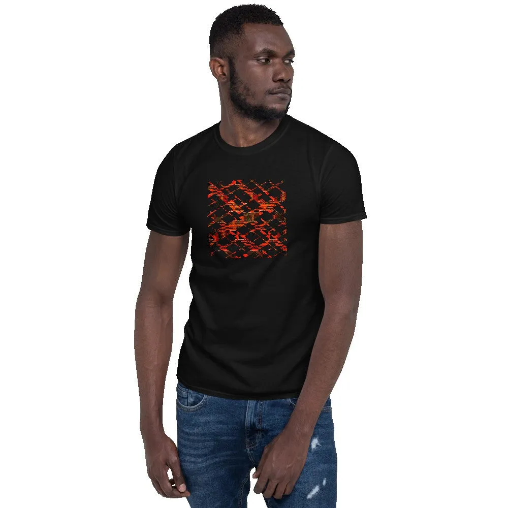 Kente Crossing African Print Short-Sleeve Unisex T-Shirt