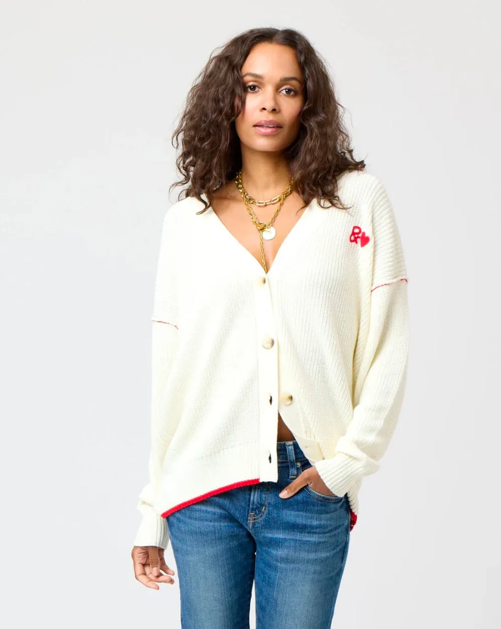Kerri Rosenthal Slouchy & Love Cardigan V-Day, Limited Edition
