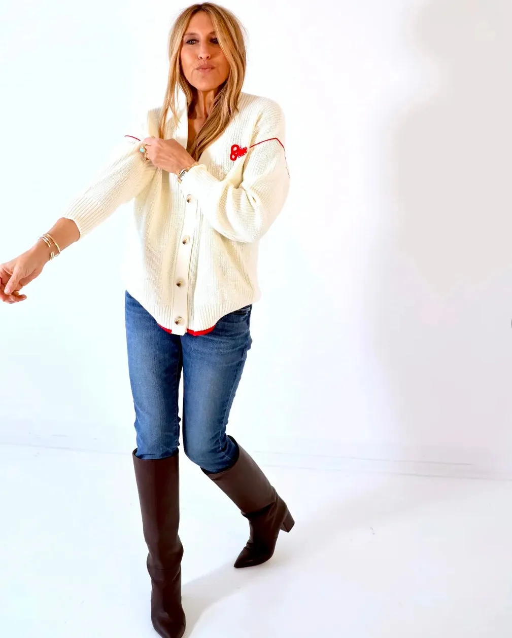 Kerri Rosenthal Slouchy & Love Cardigan V-Day, Limited Edition