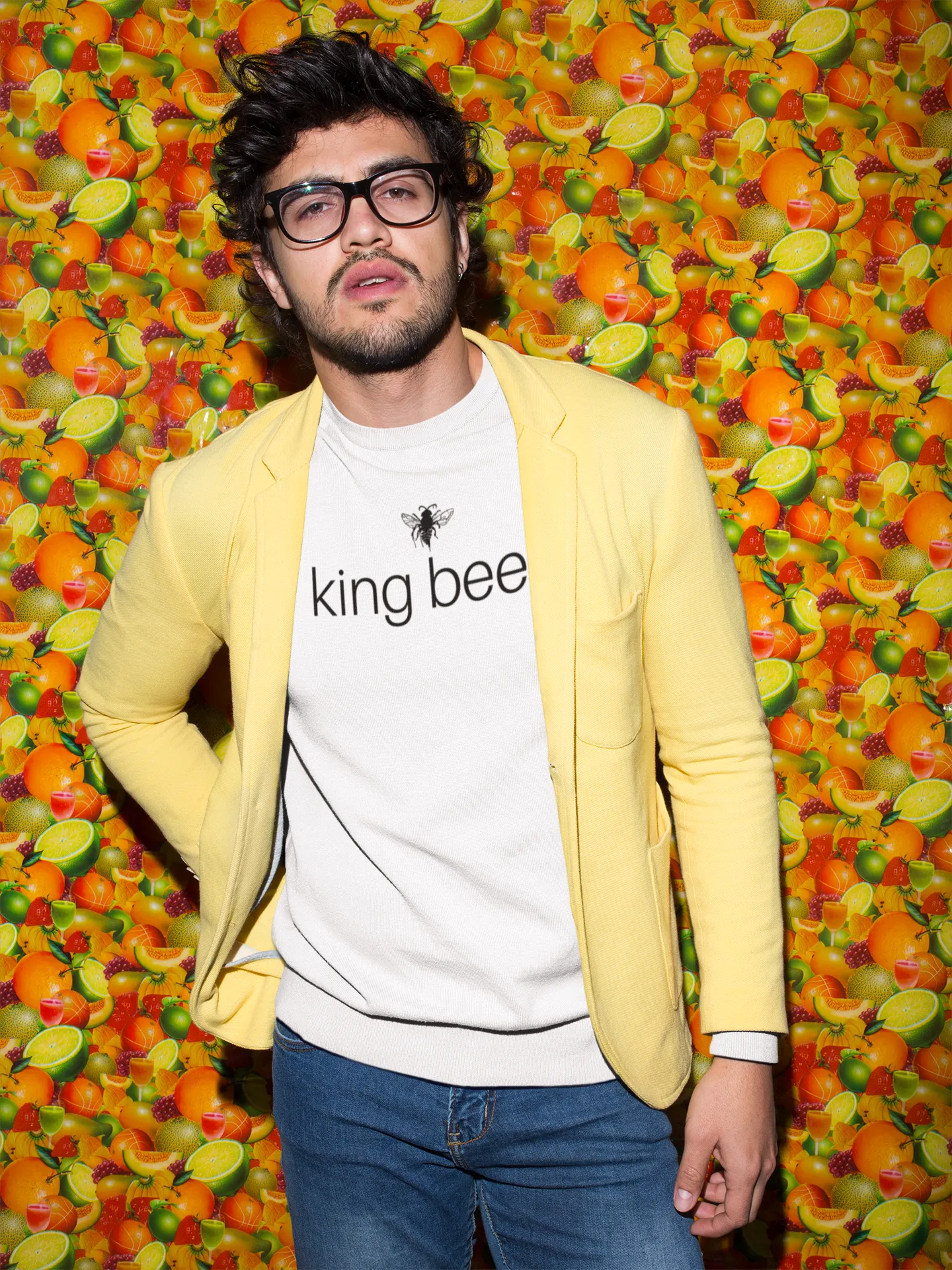 king bee - Men's Cotton Crew Tee