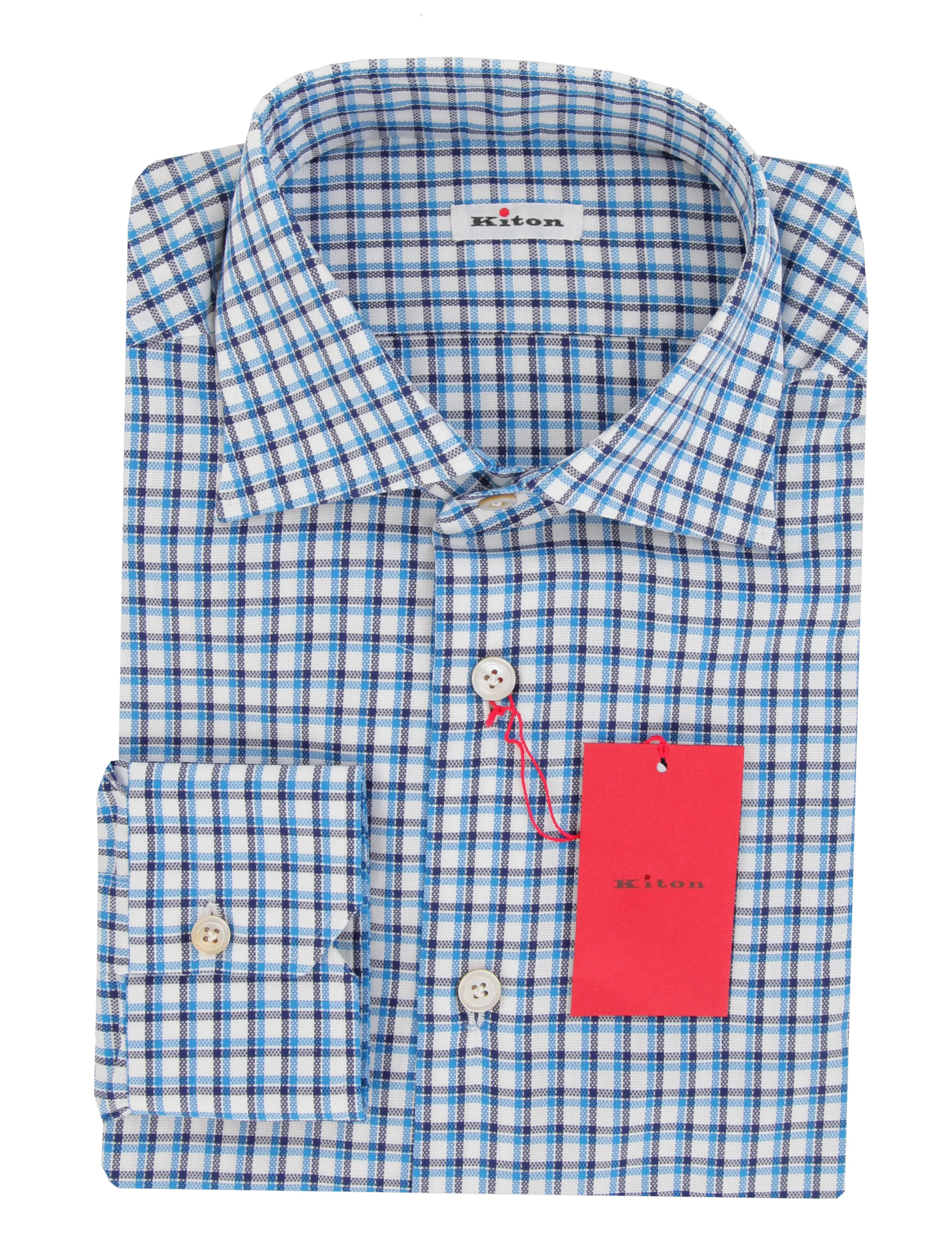 Kiton Blue Shirt - Slim