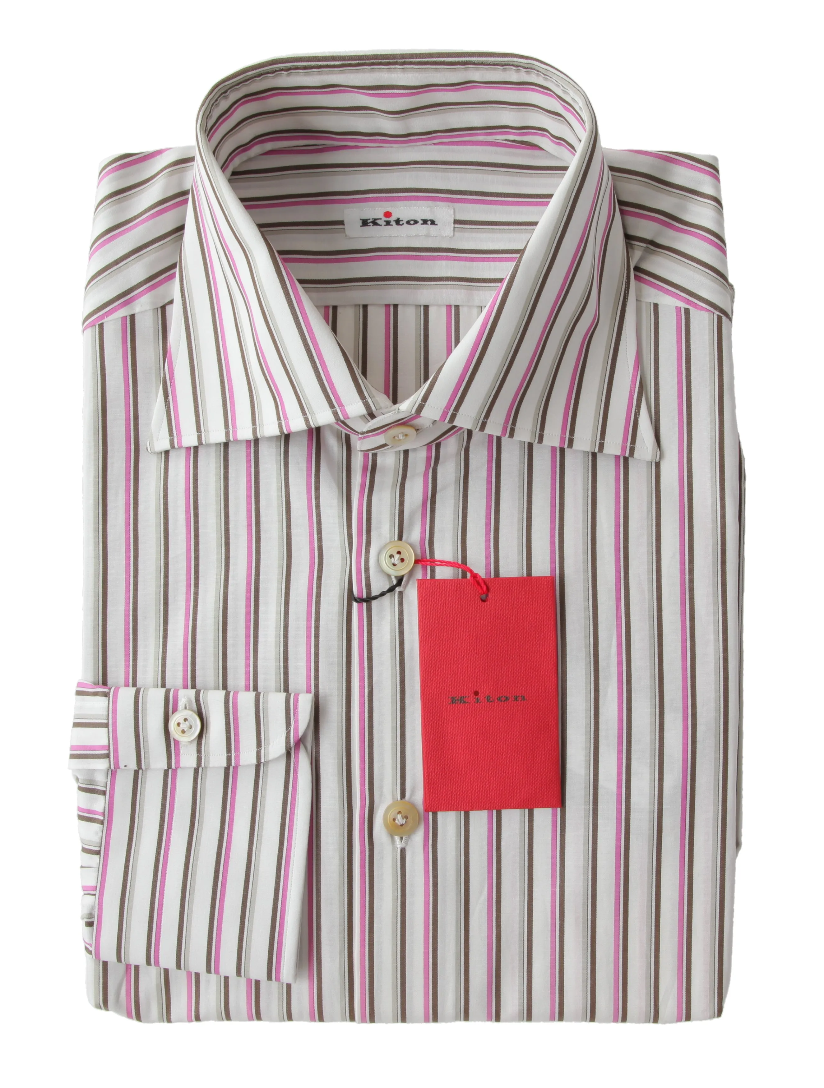 Kiton Brown Shirt - Slim