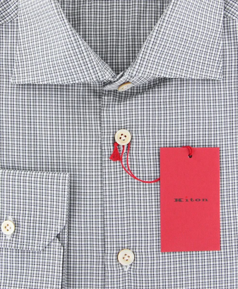 Kiton Gray Shirt - Slim