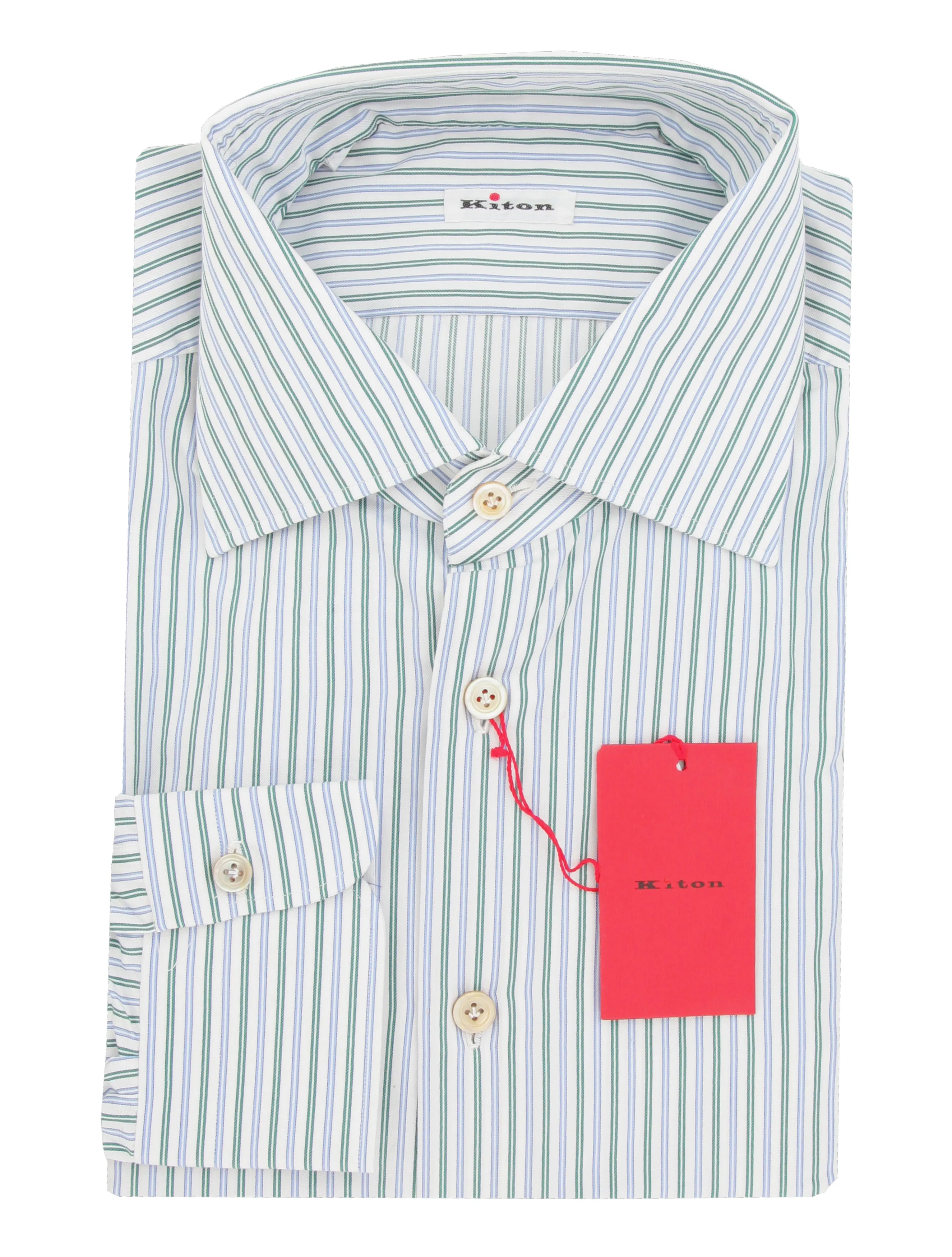 Kiton Green Shirt - Slim