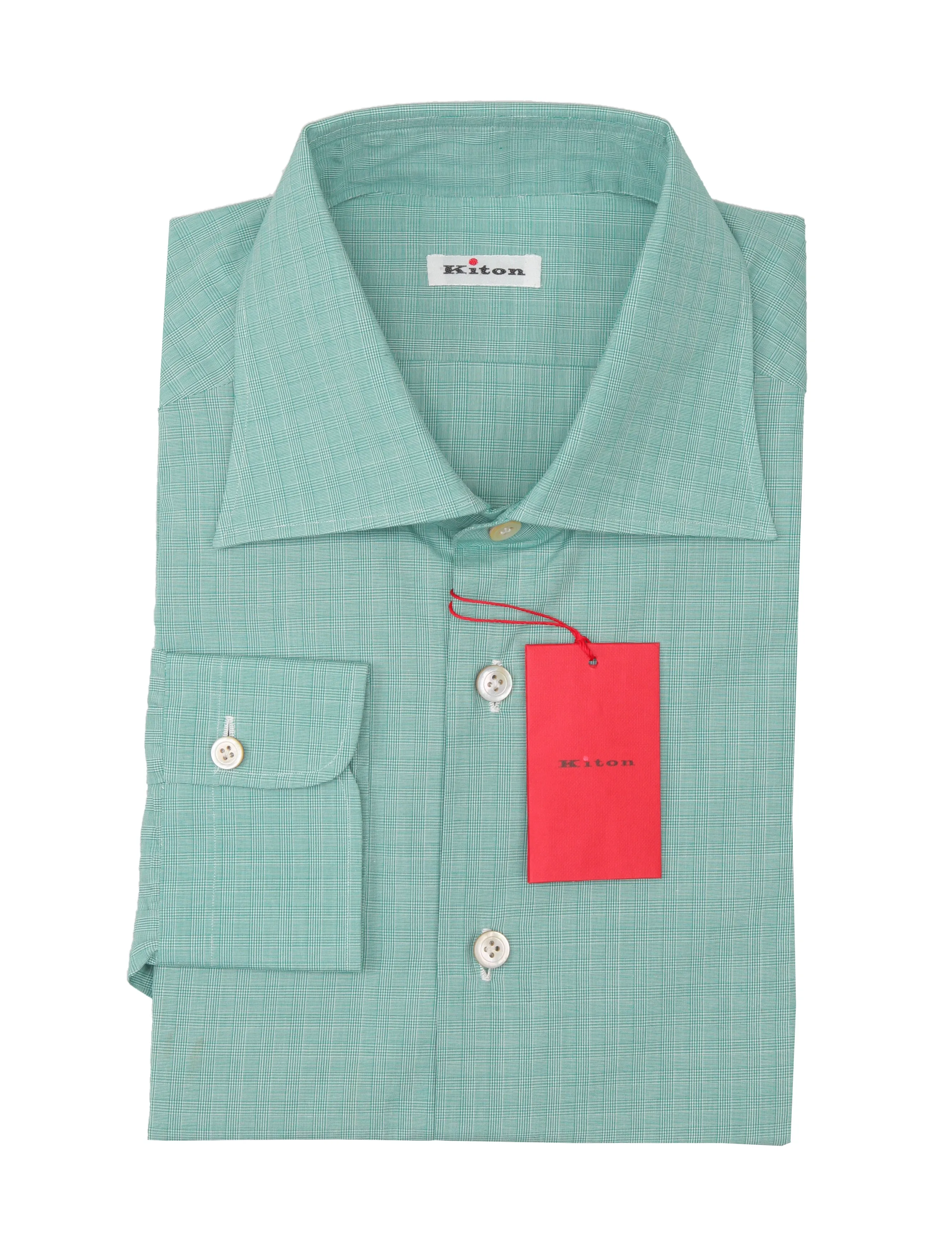 Kiton Green Shirt - Slim