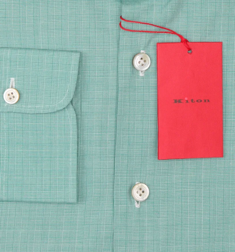 Kiton Green Shirt - Slim