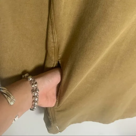 L SPACE Oversized Cowl Neck Sweater light olive green SZ XS