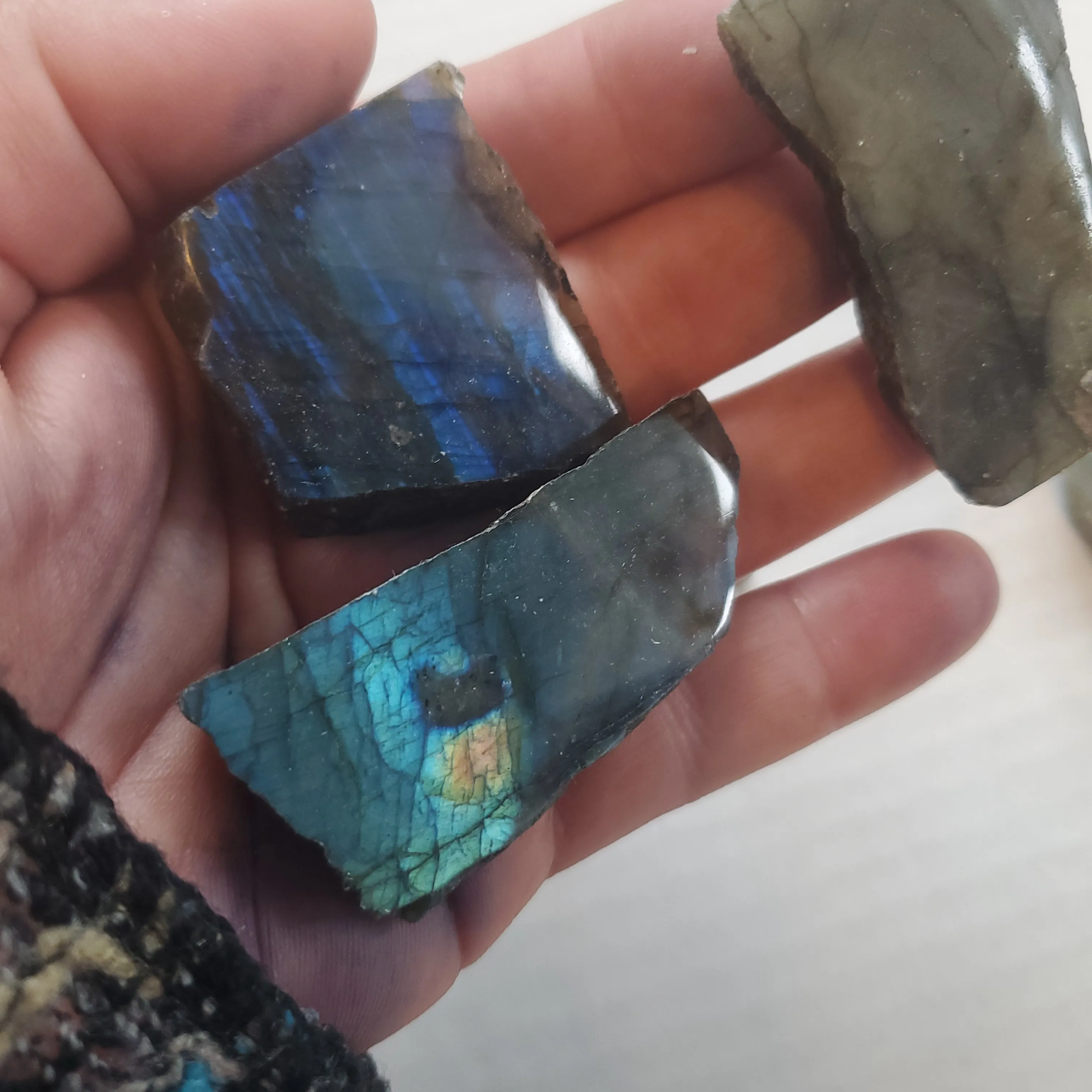 Labradorite polished slabs