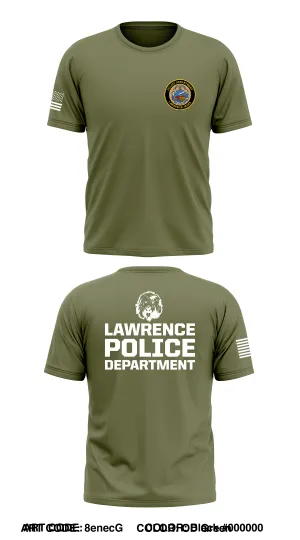 Lawrence Police Dept.  Store 1 Core Men's SS Performance Tee - 8enecG