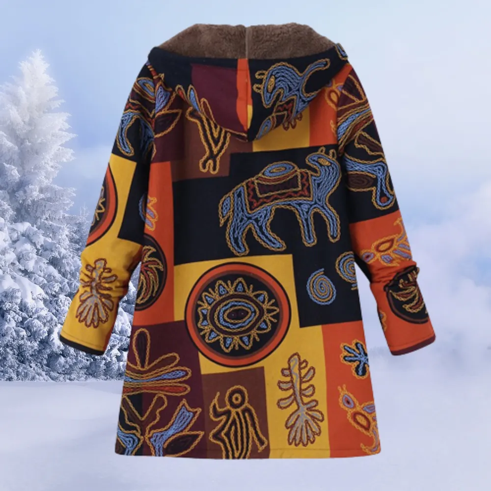 Lillianne | Women Floral Classic Hooded Jacket | Winter