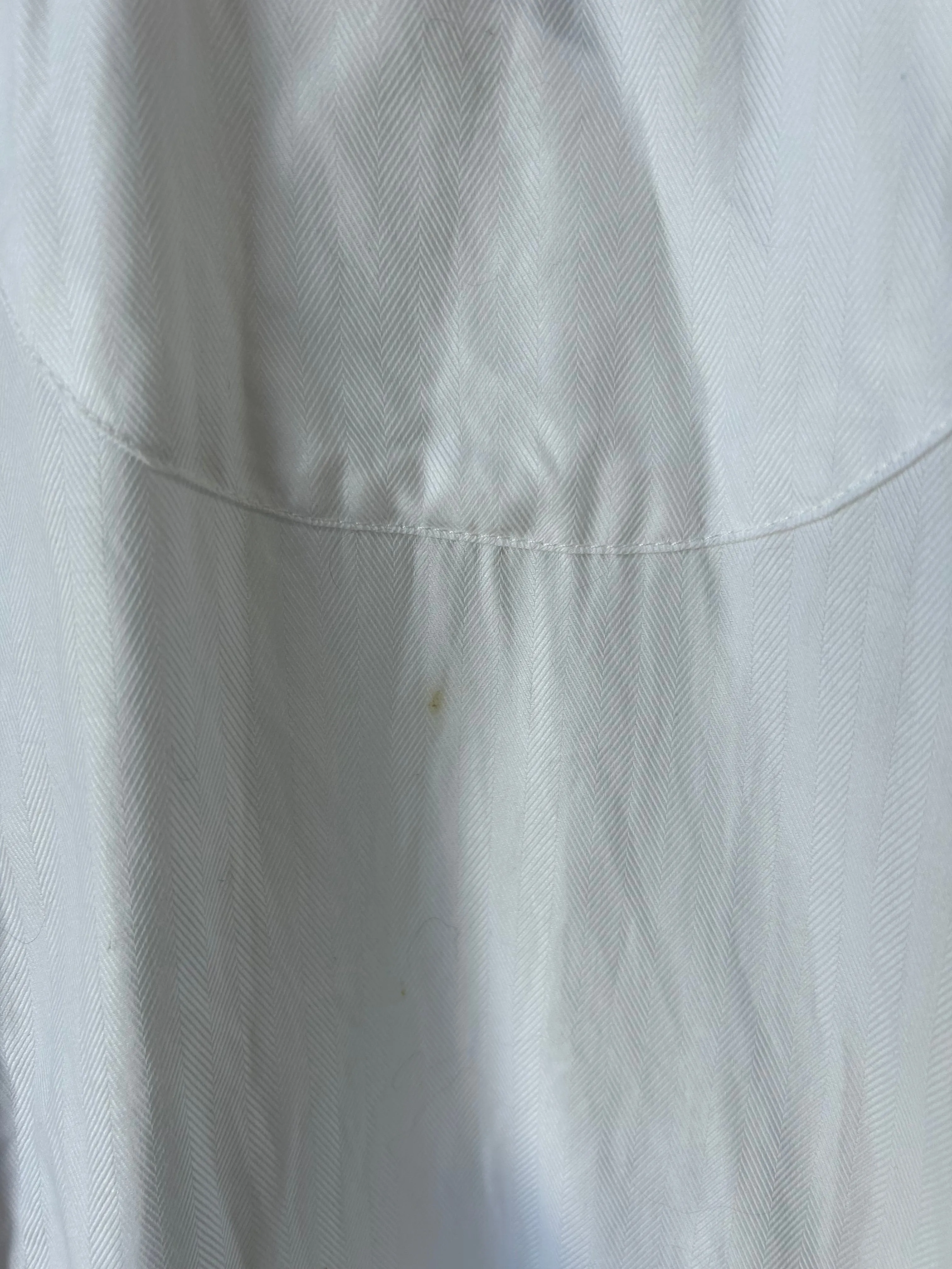 Lingua Franca White Western Dress with Embroidered Rainbow