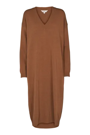 Lise V-Dress - Chipmunk