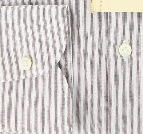 Luigi Borrelli Brown Shirt – Size: 15.5 US / 39 EU
