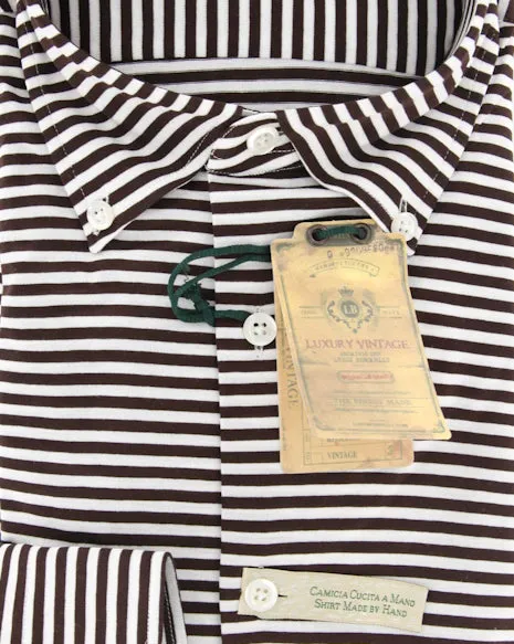 Luigi Borrelli Brown Shirt – Size: S US / S EU