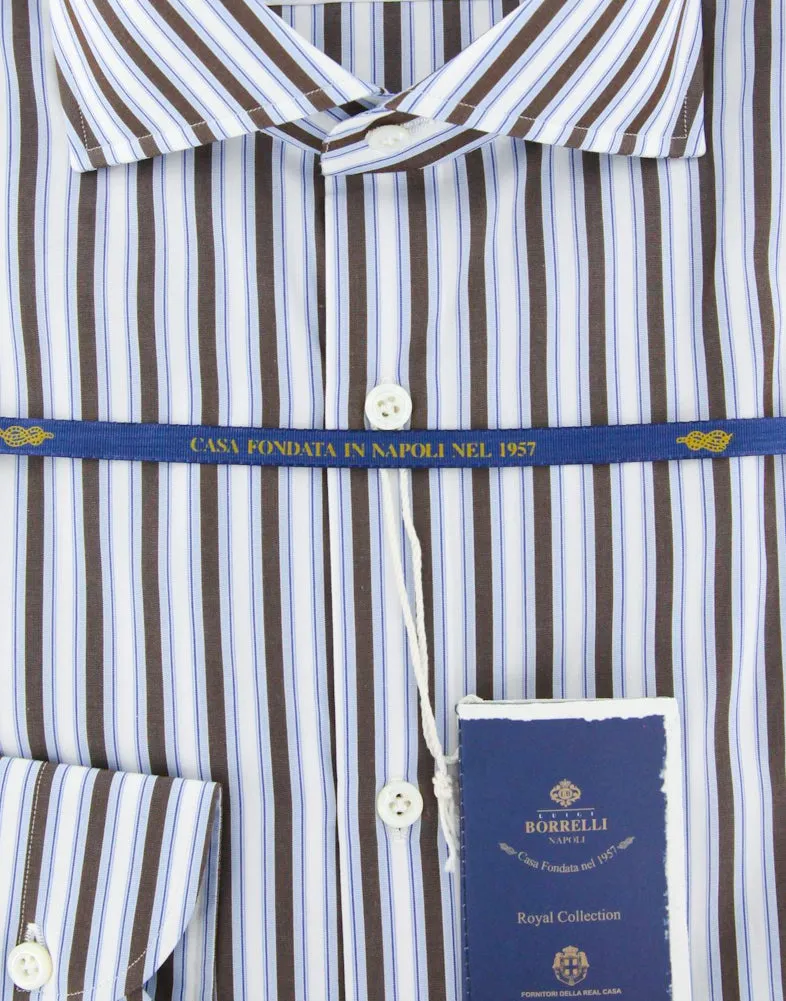 Luigi Borrelli Brown Shirt - Slim