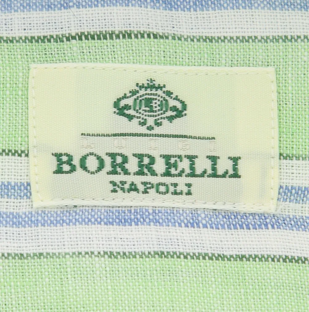 Luigi Borrelli Green Shirt - Extra Slim