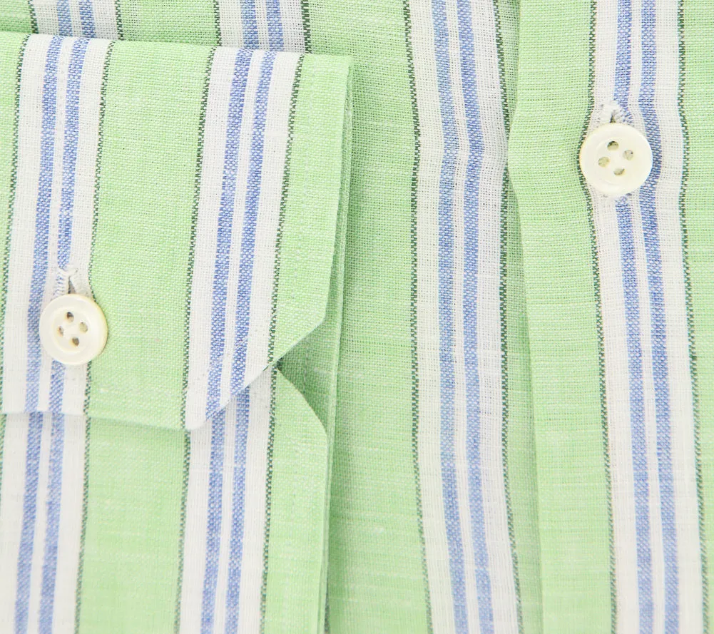 Luigi Borrelli Green Shirt - Extra Slim
