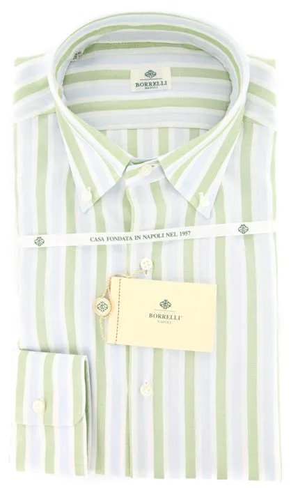 Luigi Borrelli Green Shirt – Size: 16 US / 41 EU