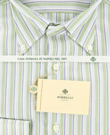 Luigi Borrelli Green Shirt – Size: 16 US / 41 EU