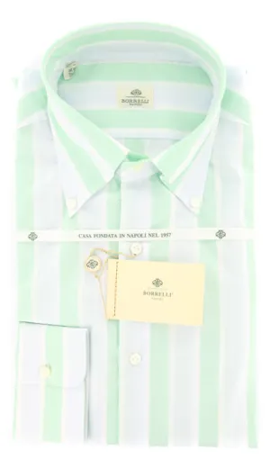 Luigi Borrelli Green Shirt – Size: 17 US / 43 EU