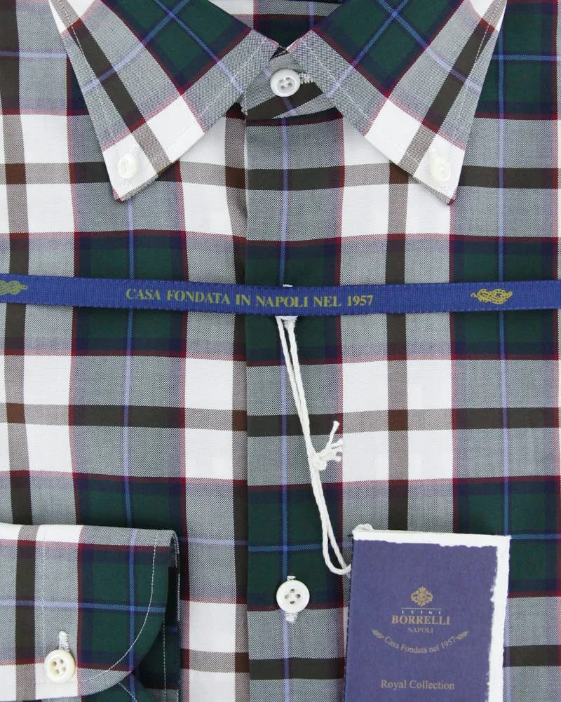 Luigi Borrelli Green Shirt - Slim