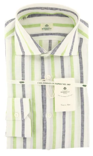 Luigi Borrelli Green Shirt - Slim