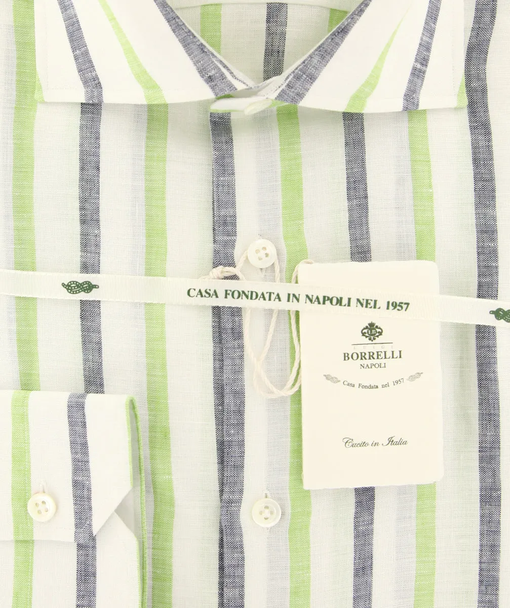Luigi Borrelli Green Shirt - Slim